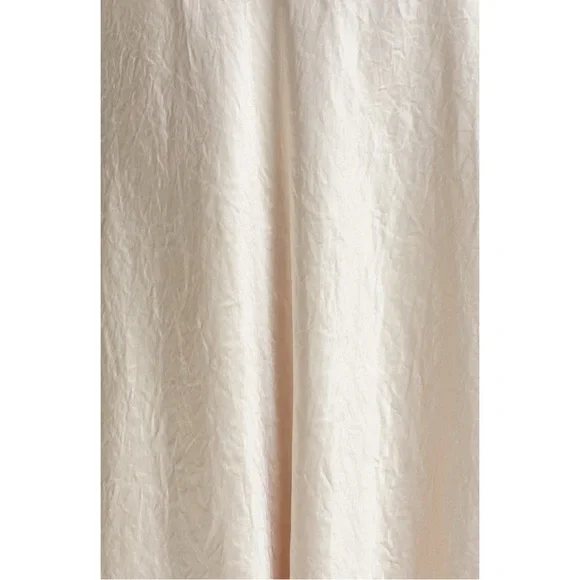 Vince Slip Midi Satin Skirt Size XL Ivory Off White Minimalist 90s Acetate - Picture 6 of 12